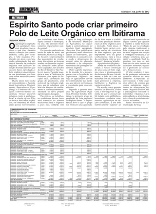 10                                                                                                                                 Guarapari - ES, junho de 2012


   IBITIRAMA

Espírito Santo pode criar primeiro
Polo de Leite Orgânico em Ibitirama
                                que trabalham com home-          o apoio da Seag, do Incaper      de de leite maior e viabili-      convencional e possuidor de
Sucursal Vitória
                                opatia animal e fitoterapia,     e da Secretaria Municipal        zará uma produção diferen-        alguns fatores que ajudam
       agronegócio capixaba     ou seja, não utilizam medi-      de Agricultura, na capaci-       ciada de leite orgânico para      a manter a saúde humana.

O      vem ganhando força
       com produtos inova-
dores e que têm chamado
                                camentos impactantes à saú-
                                de animal.
                                    Em reunião realizada no
                                                                 tação e comercialização do
                                                                 produto final, agregando-
                                                                 -lhe valor. Para qualificar os
                                                                                                  o mercado. Além disso, o
                                                                                                  Espírito Santo vai ter o pri-
                                                                                                  meiro núcleo de referência
                                                                                                                                    “Mais do que na produção
                                                                                                                                    pelo sistema tradicional, o
                                                                                                                                    leite orgânico deve ser mui-
muito a atenção dos consu-      início do mês de maio, em        produtores, serão oferecidos     de leite orgânico, que será       to mais exigente em relação
midores, como, por exem-        Ibitirama, técnicos da Seag e    cursos de homeopatia, que        importante, pois vai gerar        à contagem bacteriana, e de
plo, o leite orgânico. Pro-     do Incaper e representantes      orientarão os cuidados com       conhecimento para a troca         células somáticas, para ga-
duzido em áreas especiais,      das associações de produ-        a saúde e alimentação do         de experiência entre os pro-      rantir a qualidade final do
onde a alimentação dos ani-     tores discutiram as técnicas     animal, além da educação         dutores”, destacou Schultz.       produto, por isso, os ani-
mais é baseada na produção      usadas em fazendas orgâni-       ambiental e da adequação             Agroindústria Orgânica        mais devem estar isentos de
orgânica sem qualquer in-       cas, visitadas pelos pecua-      necessária das pastagens ao          Ainda na reunião foi dis-     quaisquer zoonoses, seguin-
serção de medicamentos que      ristas capixabas, nos estados    sistema orgânico.                cutida a futura construção        do o protocolo de sanida-
causem danos à produção, o      do Rio de Janeiro e São Pau-         Outro aspecto importan-      de uma usina de leite orgâ-       de”, destacou Cani.
leite orgânico causa interes-   lo, em março. Para dar sequ-     te da reunião foi a preocu-      nico para o processamento             O leite orgânico é isen-
se nos produtores que bus-      ência a isso, a Prefeitura de    pação com a Legislação da        de derivados lácteos. Inicial-    to de quaisquer substâncias
cam novos mercados consu-       Ibitirama, com apoio do In-      Agricultura Orgânica, ou         mente, o Polo de Leite vai        químicas nocivas ao meio
midores.                        caper local, identificou um      seja, os agricultores devem      trabalhar com os produtores       ambiente. Comparado ao
    Diante desse novo nicho     grupo de produtores, com         ter conhecimento das medi-       mais próximos à empresa,          convencional, o leite orgâ-
de consumidores, a Secreta-     potencial na produção orgâ-      das que devem ser tomadas        facilitando a logística na        nico difere do comum por
ria de Agricultura, Abasteci-   nica, que já trabalham com       e respeitadas para essas ati-    captação do leite.                conter substâncias impor-
mento, Aquicultura e Pesca      leite em tanques de resfria-     vidades.                             De acordo com o gerente       tantes na alimentação hu-
(Seag) e o Instituto de Pes-    mento e, consequentemente,           Segundo o gerente esta-      estadual de Pecuária, Pedro       mana. Segundo Pedro Cani,
quisa, Extensão Rural e As-     aderiram ao novo projeto         dual da Agricultura Orgâ-        Cani, o leite orgânico é a ga-    o leite orgânico é rico em ca-
sistência Técnica (Incaper)     agropecuário da região.          nica, Decimar Schultz, Ibiti-    rantia de que o animal não        rotenóides - vitaminas A e E,
estudam, junto à prefeitura         Para iniciar os trabalhos,   rama é o primeiro grupo de       foi tratado com antibióticos,     antioxidantes e ácido ômega
local, a criação de um Polo     os produtores devem fazer        produção de leite orgânico       hormônios, produtos vete-         três - além de proteínas sau-
de Leite e derivados orgâni-    uma transição do sistema         do Espírito Santo. “A impor-     rinários, agrotóxicos ou ra-      dáveis ao homem.
cos, em Ibitirama. O muni-      tradicional para o orgânico      tância disso é que o grupo       ções comerciais. É um leite           Fonte: Assessoria de Co-
cípio possui representantes     e, para isso, contarão com       vai produzir uma quantida-       nutritivamente superior ao        municação da Seag
 