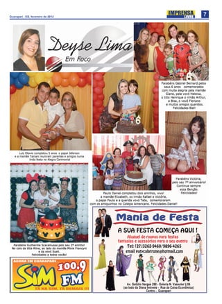 Guarapari - ES, fevereiro de 2012
                                    7
 