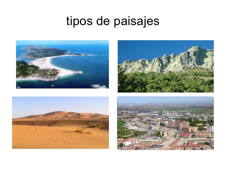 tipos de paisajes