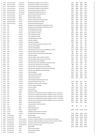 15909 Articulos de madera Portaretratos Portaretratos de madera con marco 10x15 cm $315 $299 $287 $274
15910 Articulos de madera Portaretratos Portaretratos de madera con marco 13x18 cm $430 $409 $391 $374
15911 Articulos de madera Portaretratos Portaretratos de madera con marco 15x21 cm $450 $428 $410 $392
15912 Articulos de madera Portaretratos Portaretratos de madera con marco 20x30 cm $640 $608 $582 $557
15899 Articulos de madera Portaretratos Portaretratos de madera love 10x15 cm $185 $176 $168 $161
15900 Articulos de madera Portaretratos Portaretratos de madera love 13x18 cm $245 $233 $223 $213
15901 Articulos de madera Portaretratos Portaretratos de madera love 15x21 cm $315 $299 $287 $274
15978 Articulos de madera Relojes Relojes de madera circulares $860 $817 $783 $748
15983 Articulos de madera Relojes Relojes de madera cuadrados $860 $817 $783 $748
16088 Articulos de madera Soportes Soportes colgantes para celulares de madera $240 $228 $218 $209
16083 Articulos de madera Soportes Soportes para auriculares de madera $85 $81 $77 $74
16093 Articulos de madera Soportes Soportes para celulares de madera $205 $195 $187 $178
16418 Cajas Bandejas Bandejas de carton sublimables (ultrabrillantes) 13 x 20 $315 $299 $287 $274
16419 Cajas Bandejas Bandejas de carton sublimables (ultrabrillantes) 20 x 29 $420 $399 $382 $365
15258 Cajas Cartulina Cajas bomboneras de cartulina $220 $209 $200 $191
15263 Cajas Cartulina Cajas carameleras de cartulina $80 $76 $73 $70
15268 Cajas Cartulina Cajas cuadradas de cartulina $220 $209 $200 $191
15273 Cajas Cartulina Cajas cuadradas de madera $305 $290 $278 $265
15278 Cajas Cartulina Cajas cupcakes de cartulina $140 $133 $127 $122
15283 Cajas Cartulina Cajas de pochoclo de cartulina $66 $63 $60 $57
16575 Cajas Cartulina Cajas feliz cuadradas $100 $95 $91 $87
15298 Cajas Cartulina Cajas feliz rectangulares $105 $100 $96 $91
16603 Cajas Cartulina Cajas mini (souvenirs, jaboncitos, rosarios) (11x7x2) $45 $43 $41 $39
16605 Cajas Cartulina Cajas para bolas navideñas $80 $76 $73 $70
16599 Cajas Cartulina Cajas para chops (abiertas) $110 $105 $100 $96
16428 Cajas Cartulina Cajas para jarros termicos, de carton sublimable con ventana $115 $109 $105 $100
16258 Cajas Cartulina Cajas para mates de carton sublimable $85 $81 $77 $74
16435 Cajas Cartulina Cajas para mates de carton sublimable modelo abierta $85 $81 $77 $74
16637 Cajas Cartulina Cajas para pantuflas $120 $114 $109 $104
16331 Cajas Cartulina Cajas para regalos / mates / azucarera y yerbera $125 $119 $114 $109
16433 Cajas Cartulina Cajas para regalos / mates / termos con visor y film $180 $171 $164 $157
15308 Cajas Cartulina Cajas para tazas de carton sublimable $69 $66 $63 $60
16434 Cajas Cartulina Cajas para tazas de carton sublimable con ventana visor y film $110 $105 $100 $96
16328 Cajas Cartulina Cajas para tazas: abiertas de carton sublimable $80 $76 $73 $70
16270 Cajas Cartulina Cajas para tazas: con ventana de carton sublimable $69 $66 $63 $60
16327 Cajas Cartulina Cajas para tazas: plateadas con ventana de carton sublimable $135 $128 $123 $117
16326 Cajas Cartulina Cajas para tazas: plateadas de carton sublimable $100 $95 $91 $87
16604 Cajas Cartulina Cajas porta objetos $120 $114 $109 $104
15313 Cajas Cartulina Cajas portalapices de cartulina $220 $209 $200 $191
15318 Cajas Cartulina Cajas portatacos de cartulina $220 $209 $200 $191
15323 Cajas Cartulina Cajas prismas de cartulina $205 $195 $187 $178
15328 Cajas Cartulina Cajas rectangulares (tipo bolsas) de cartulina
16540 Cajas Cartulina Cajas souvenir grande con visor y film $195 $185 $177 $170
15333 Cajas Cartulina Calendarios carpita en cartulina sublimable $64 $61 $58 $56
15448 Cajas Cartulina Conos en cartulina sublimable $80 $76 $73 $70
15508 Cajas Cartulina Estuches carterita $140 $133 $127 $122
15513 Cajas Cartulina Estuches petaca $130 $124 $118 $113
15043 Cajas Madera Alhajeros de madera $375 $356 $341 $326
15289 Cajas Madera Cajas de te con 2 compartimentos divisorios. Medidas: 15 x 8cm y 7cm de alto. $330 $314 $300 $287
15290 Cajas Madera Cajas de te con 3 compartimentos divisorios. Medidas: 22 x 8cm y 7cm de alto. $440 $418 $400 $383
15291 Cajas Madera Cajas de te con 4 compartimentos divisorios. Medidas: 15 x 15cm y 7cm de alto. $520 $494 $473 $452
15292 Cajas Madera Cajas de te con 6 compartimentos divisorios. Medidas: 22 x 15cm y 7cm de alto. $840 $798 $764 $731
15293 Cajas Madera Cajas de te con 9 compartimentos divisorios. Medidas: 22 x 22 cm y 7cm de alto. $1020 $969 $928 $887
15303 Cajas Madera Cajas para botellas (madera) $490 $466 $446 $426
16308 Cajas Madera Cajas para pendrives hechas de madera
16642 Cajas Tazas Cajas para chops $85 $81 $77 $74
16281 Calzado Ojotas Ojotas hawaianas unisex
16382 Calzado Ojotas Ojotas tipo adilette $1960 $1862 $1784 $1705
16322 Calzado Pantuflas Pantuflas de simil neoprene con corderito
16385 Calzado Pantuflas Pantuflas de simil neoprene economicas $910 $865 $828 $792
16422 Cocina/utensillos Asado Sets para asados $1350 $1283 $1229 $1175
16553 Cocina/utensillos Asado Sets para asados (premium) $1540 $1463 $1401 $1340
16638 Cocina/utensillos Azucarera-Yerbera Azucareras / Yerberas de polimero con pico vertedor (set 2 unidades) $980 $931 $892 $853
16440 Cocina/utensillos Azucarera-Yerbera Azucareras / Yerberas de polimero con tapa y cuchara en compose (1 unidad) $490 $466 $446 $426
16456 Cocina/utensillos Azucarera-Yerbera Azucareras / Yerberas de simil neoprene (Set no mas latas) $510 $485 $464 $444
15103 Cocina/utensillos Azucarera-Yerbera Azucareras ceramicas con tapa $730 $694 $664 $635
16271 Cocina/utensillos Botellas Hoppies 600cc $1320 $1254 $1201 $1148
15438 Cocina/utensillos Chops Chops ceramicos grandes
16562 Cocina/utensillos Chops Chops ceramicos medianos
16563 Cocina/utensillos Chops Chops de vidrio
 