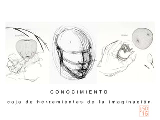 C O N O C I M I E N T O
c a j a d e h e r r a m i e n t a s d e l a i m a g i n a c i ó n
 