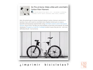 ¿ i m p r i m i r b i c i c l e t a s ?
 