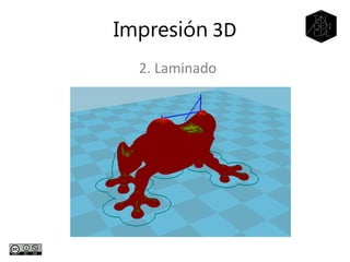 2. Laminado
Impresión 3D
 