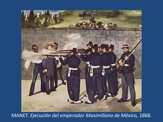 MANET. Ejecución del emperador Maximiliano de México, 1868.
 