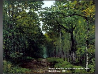 Sisley: Avenida de castaños en la Celle-
Saint Cloud, 1867
 