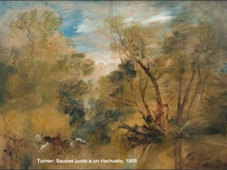 Turner: Sauces junto a un riachuelo, 1805
 