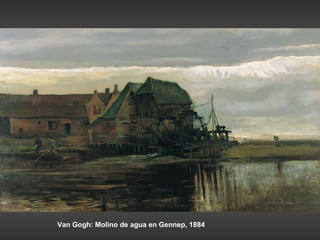Van Gogh: Molino de agua en Gennep, 1884
 
