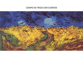 CézanneConsiderado el padre del cubismo Abandona la perspectiva y traduce las formas a volúmenespractica una pincelada plana, yuxtapuesta, de orientación inclinada que revaloriza el plano pictórico y da entidad a los objetos representados. Hay una tendencia a remarcar los planos bordeando los volúmenes. Así la estructura de la forma no desaparece bajo la incidencia de luz-color. 