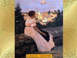 La robe rose  Bazille 1864 