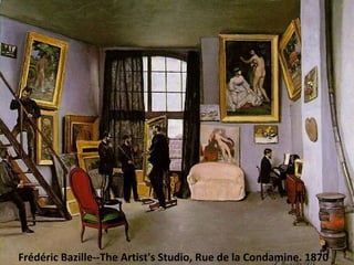 Frédéric Bazille--The Artist's Studio, Rue de la Condamine. 1870 