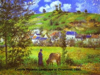 Camille Pissarro. Landscape at Chaponval. 1880. 