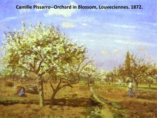 Camille Pissarro--Orchard in Blossom, Louveciennes. 1872. 