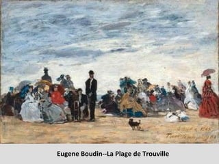 Eugene Boudin--La Plage de Trouville 
