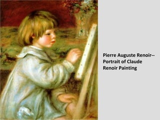Pierre Auguste Renoir-- Portrait of Claude  Renoir Painting 