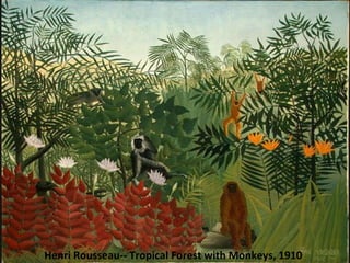 Henri Rousseau-- Tropical Forest with Monkeys, 1910 