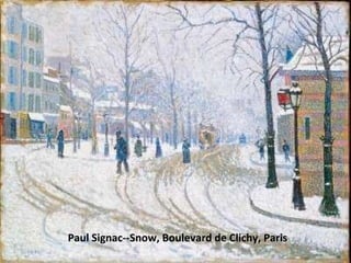 Paul Signac--Snow, Boulevard de Clichy, Paris 