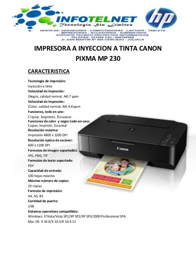 Impresora a inyeccion a tinta canon pixma ip2700