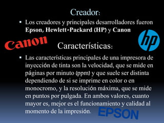 Impresora de inyección de tinta