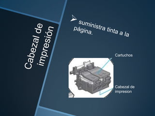 Cartuchos




Cabezal de
impresion
 
