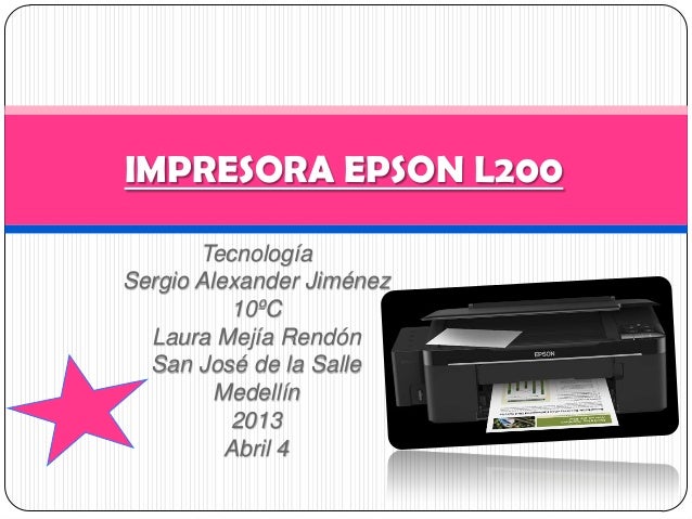 Impresora epson l200