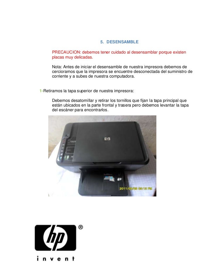 Impresora hp deskjet f4480