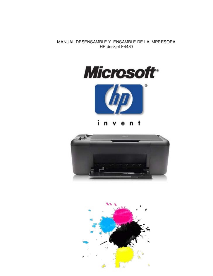 Impresora hp deskjet f4480