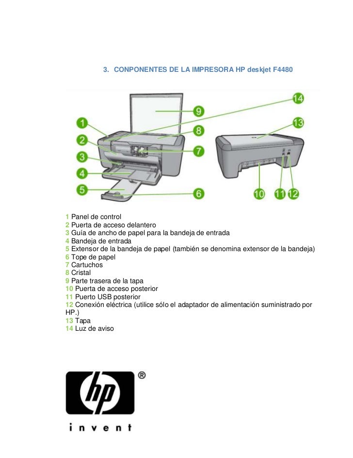 Impresora hp deskjet f4480