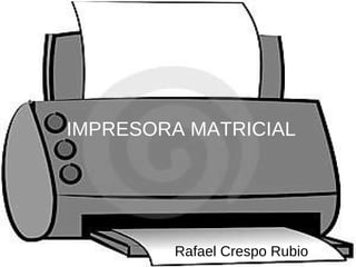 IMPRESORA MATRICIAL Rafael Crespo Rubio 