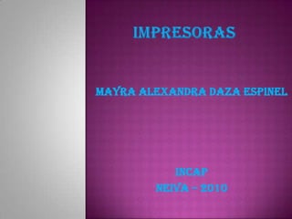 Impresoras