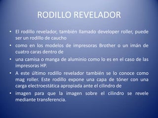 UNIDAD LÁSER
Ésta es una unidad que, según los fabricantes, está sellada
   recomendable abrir
ya que adentro hay lentes que están calibrados y piezas
   sumamente delicadas. Sin
embargo, más adelante ya veremos cómo realizarle un
   mantenimiento. Dentro de
esta unidad se encuentra un diodo láser que emite el haz de luz
   y un motor llamado escáner motor que tiene una serie de
   espejos que en algunos casos son de hasta
ocho caras
 