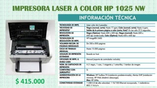 TIPOS DE IMPRESORAS - CARACTERISTICAS