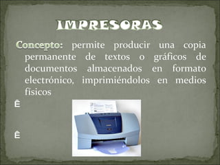 Impresoras Y Escaneres Diapositivas