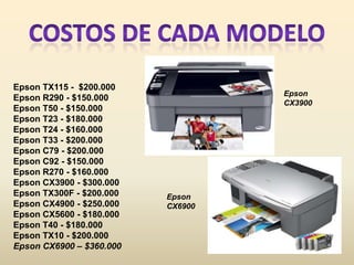 Impresoras con sistema de tinta continua