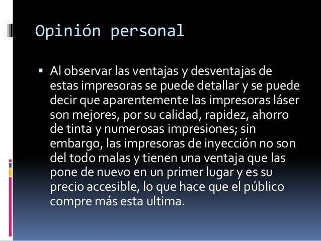 Impresoras de inyeccion con tinta