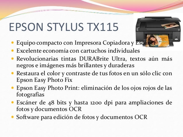 Impresoras epson
