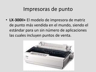 Impresoras de punto