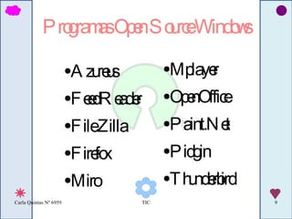 Programas Open Source Windows Azureus FeedReader File Zilla Firefox Miro Mplayer OpenOffice Paint.Net Pidgin Thunderbird 