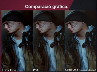 Comparació gràfica.
 