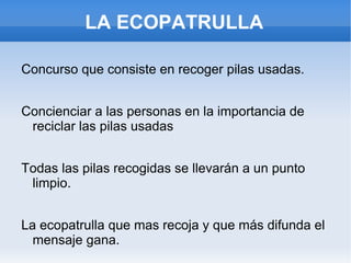 Actúa dentro de la línea de trabajo Responsabilidad social y sostenibilidad cuyo principal objetivo es “ayudar desde la red Guadalinfo a la protección del medio ambiente y al uso de las energías renovables
