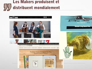 Les Makers produisent et
distribuent mondialement

 