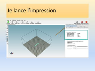 Je lance l’impression
 