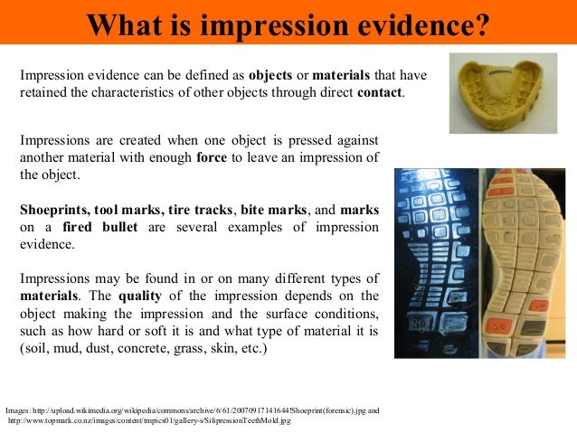 impression evidence impression evidence