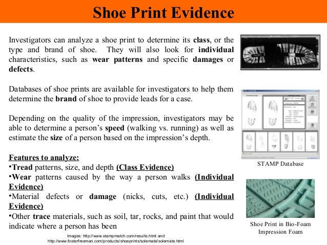 impression evidence impression evidence