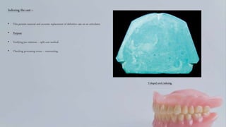 Split Cast Method Impression in Complete Denture | PPTX