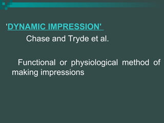 impression techniques in complete denture | PPT