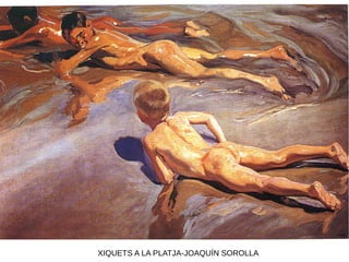 XIQUETS A LA PLATJA-JOAQUÍN SOROLLA
 
