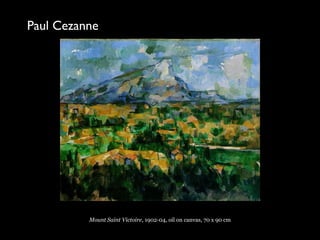 Mount Saint Victoire, 1902-04, oil on canvas, 70 x 90 cm
Paul Cezanne
 