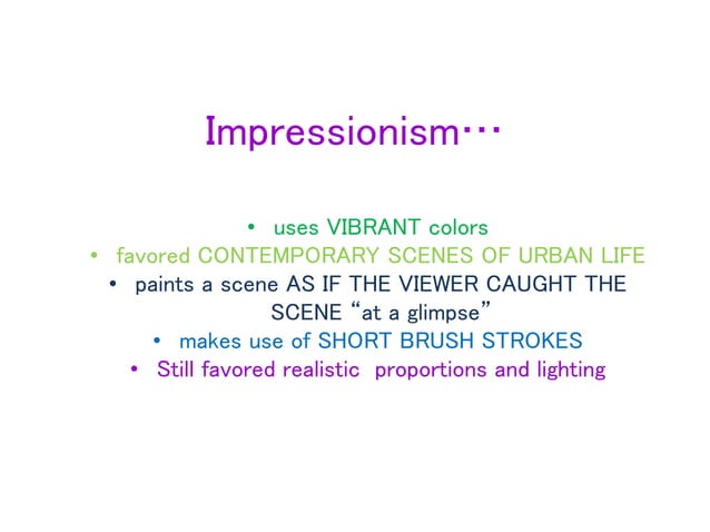 Impressionism & Expressionism | PPTX