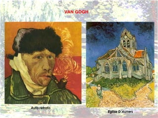 Auto retrato Eglise D’Auvers VAN GOGH 