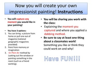 Impressionism power point tar 3 (2) | PPTX